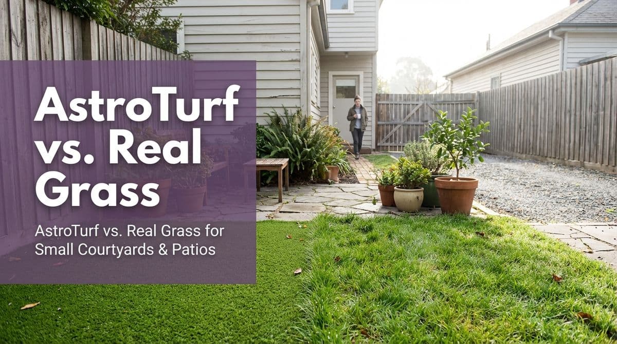Blog post AstroTurf vs. Real Grass for Small Courtyards & Patios image