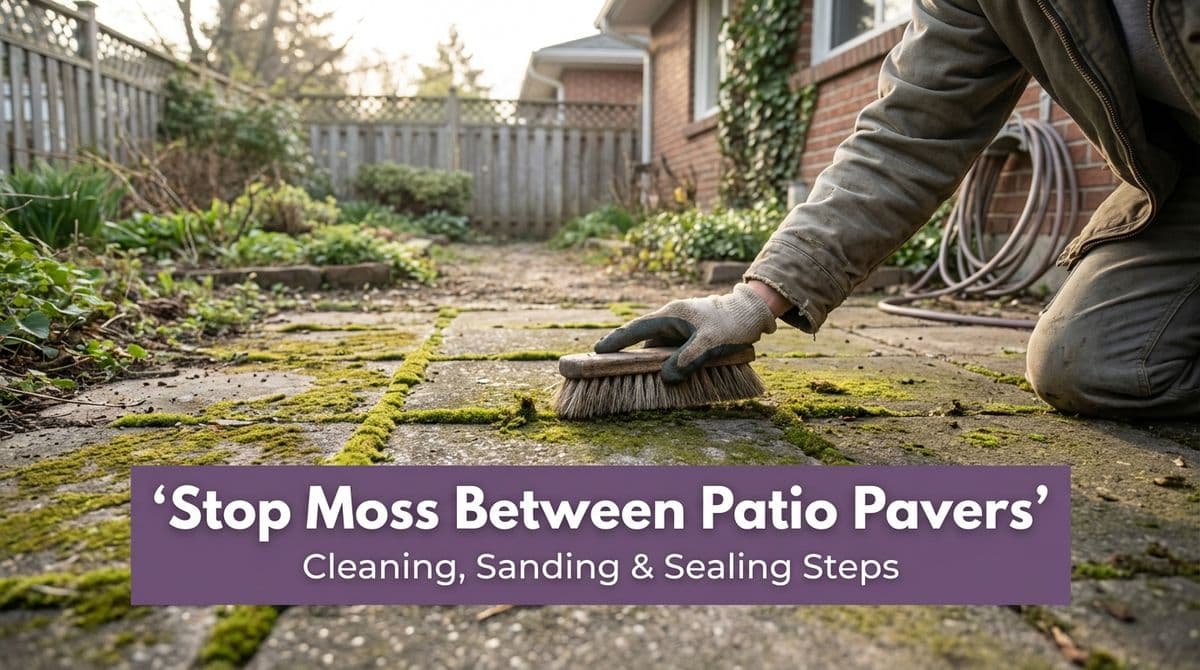 Blog post How to Stop Moss Between Patio Pavers for Good image