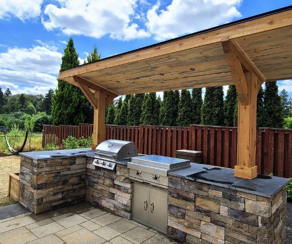 Built in BBQ